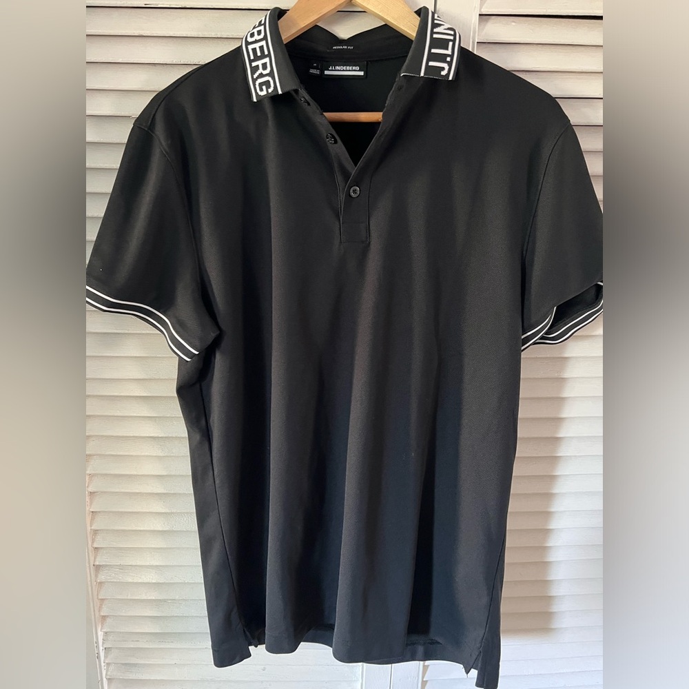 J.Lindeberg Black Polo Shirt